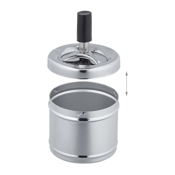 Askfat med spin-top lock