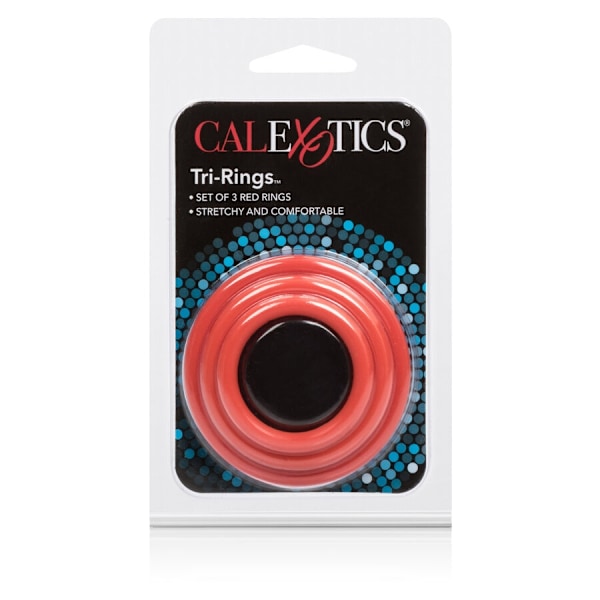 Calexotics - Tri-Rings Set Red