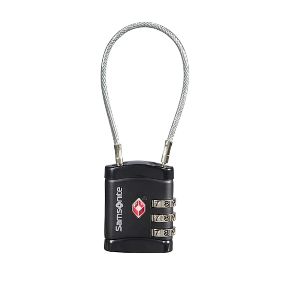 SAMSONITE TRAVEL ACCESSORIES Riippulukko Kaapelilukko 3 numeroa TSA