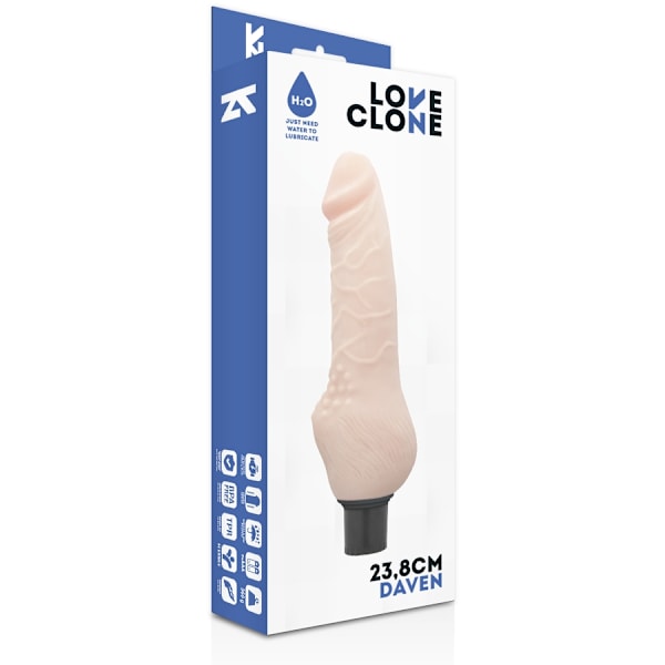 Loveclone - Daven Self Lubrication Realistic 23,8 cm -O- 3,8 cm