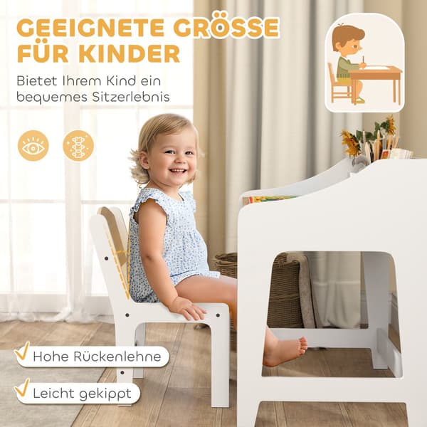 Bords- och stolset för barn, ergonomiskt, 3-8 år