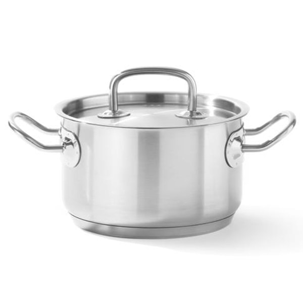 Kitchen Line medium gryde med låg 5,5 l dia. 240 x 135 timer - Hendi 836309