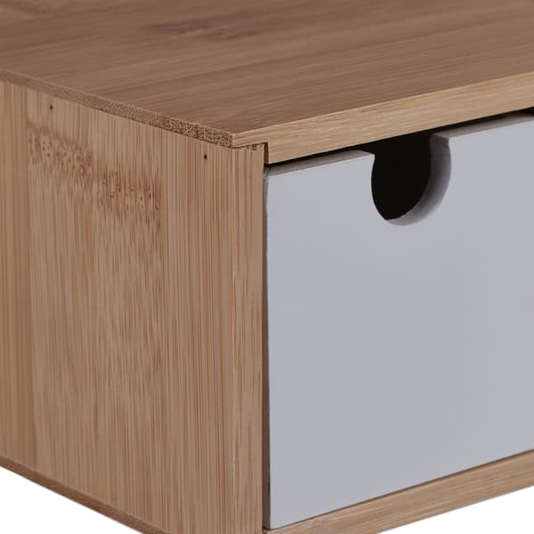 Laatikon laatikko bambu & MDF 3 lokeroa