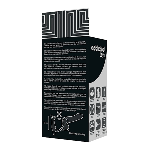 Addicted Toys - Vibrator Prost Tico Sort 10 Cm