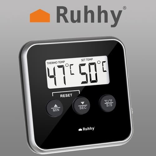Digitalt køkkentermometer med sonde, LCD-display