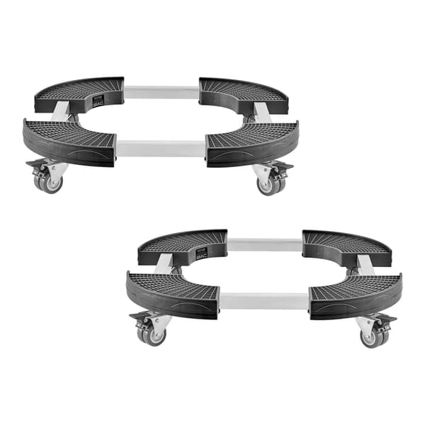Papperskorgvagn 2-pack, 4 låsbara hjul, 180 kg