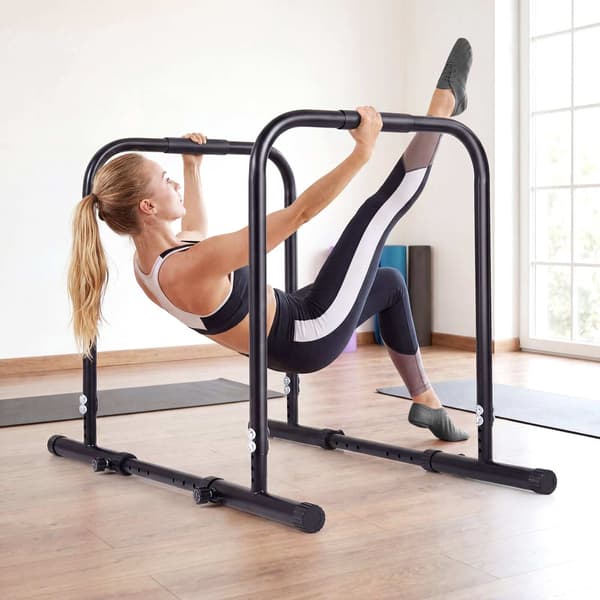 Justerbar dyppestang, kapacitet 660 lbs, sort metal