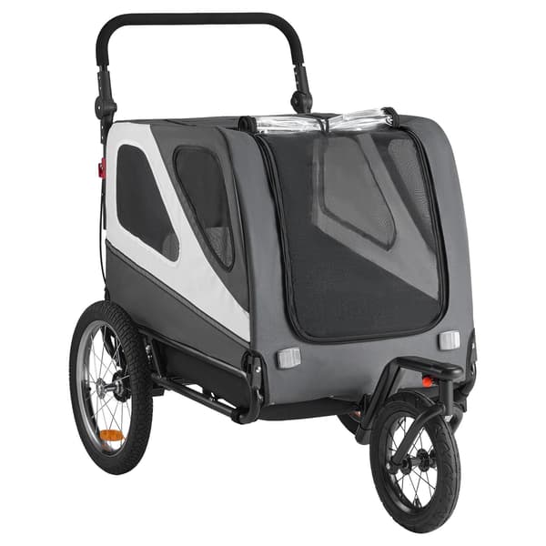 Hundecykeltrailer og klapvogn, 45 kg kapacitet