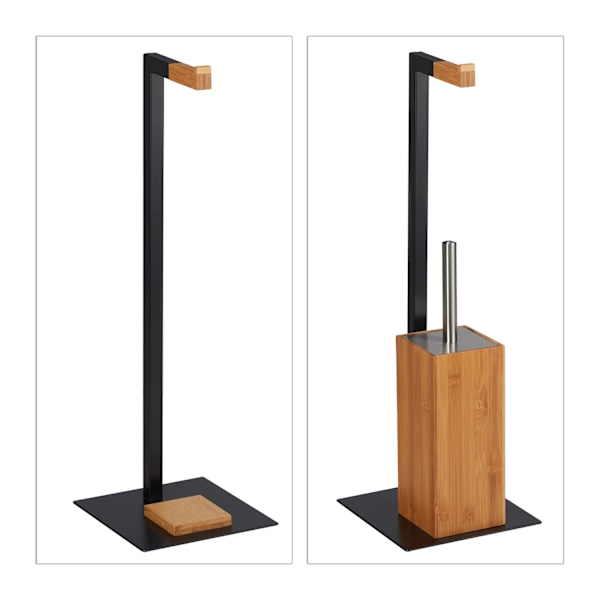 Toalettset bambu &amp; metall