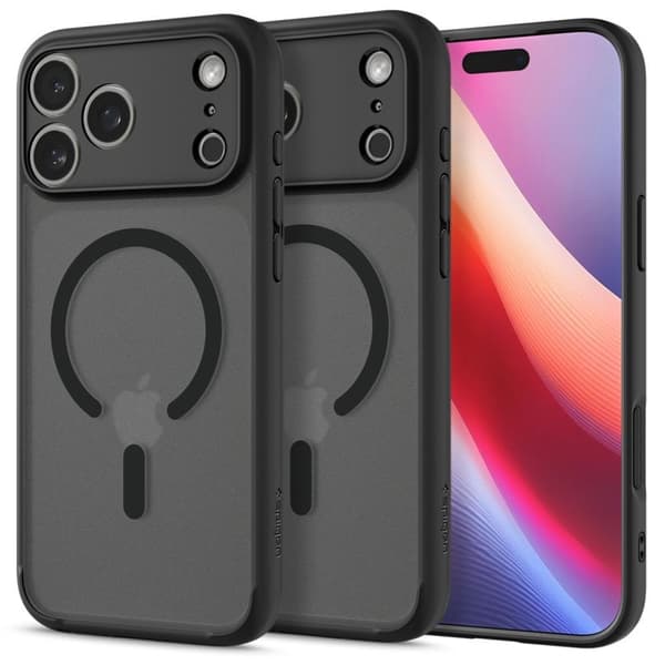 Spigen Ultra Hybrid MagSafe-etui til iPhone 17 Pro Max - Sort