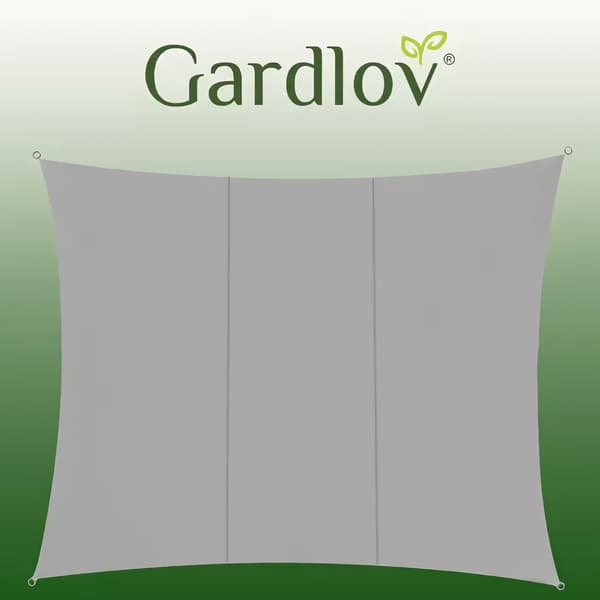 Skuggsegel 4x3m - grå Gardlov 23143 grå one size