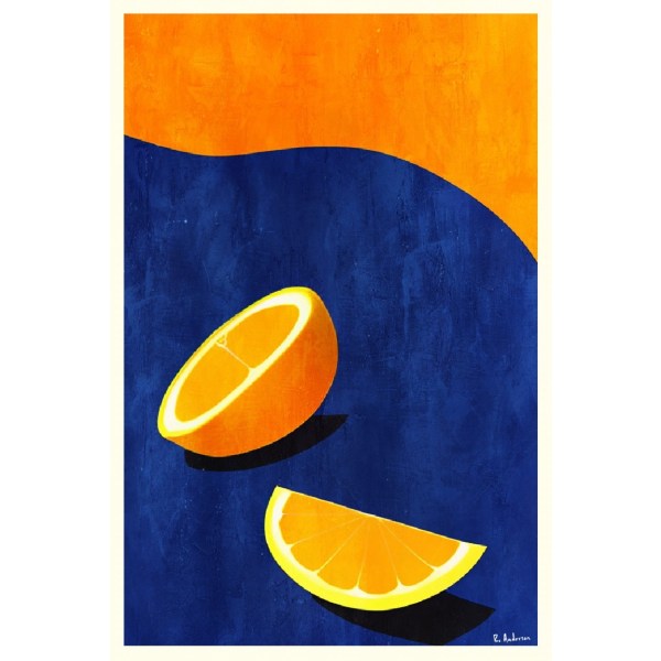 Petit DéJeuner, Deux Oranges - 30x40 cm