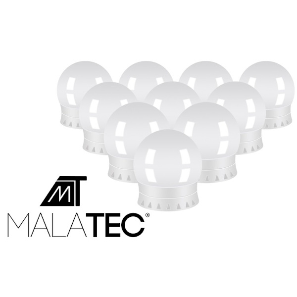 LED-lamper til spejlet/sminkebordet - 10 stk.