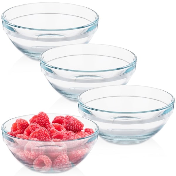 Glasskåle 12 cm, 275 ml 4 stk.