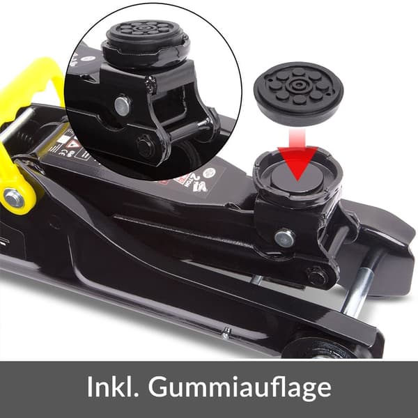 Domkraft 2 ton, 85-330 mm lyft, väska ingår