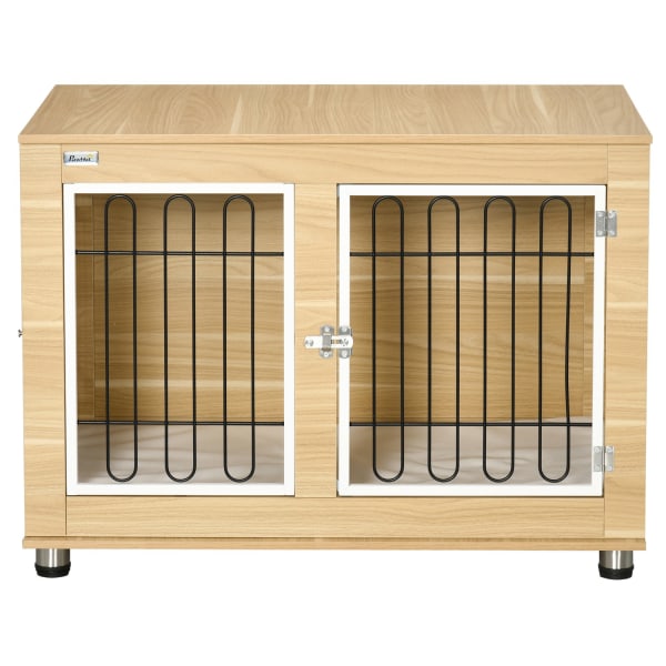 Hunde Kennel Bordplade Hundebur Hundehuspude Dobbeltdøre Eg