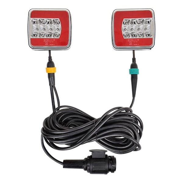 Perävaunun valot LED 4F magneeteilla 7,5+2,5M kaapeli 13P.