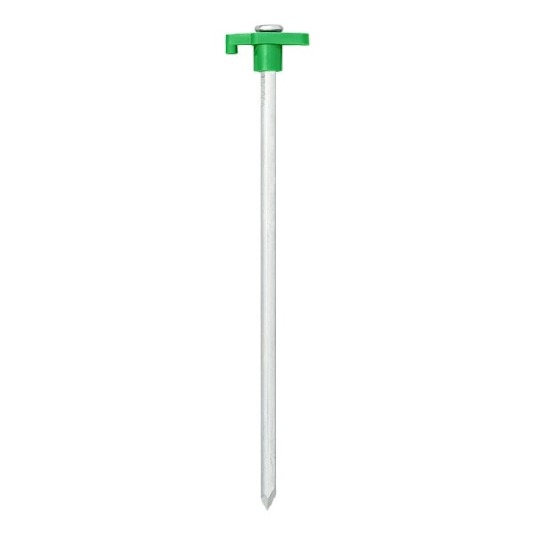 Tentpeg 25cm metalli muovikoukulla hohtava pimeässä 6 kpl polybagissa