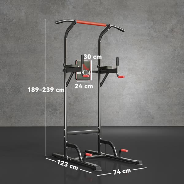 Justerbart power board med pull-up stang og dip station