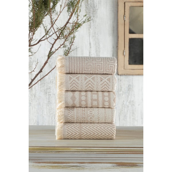 Pesupyyhesetti (5 kpl) Maya - beige
