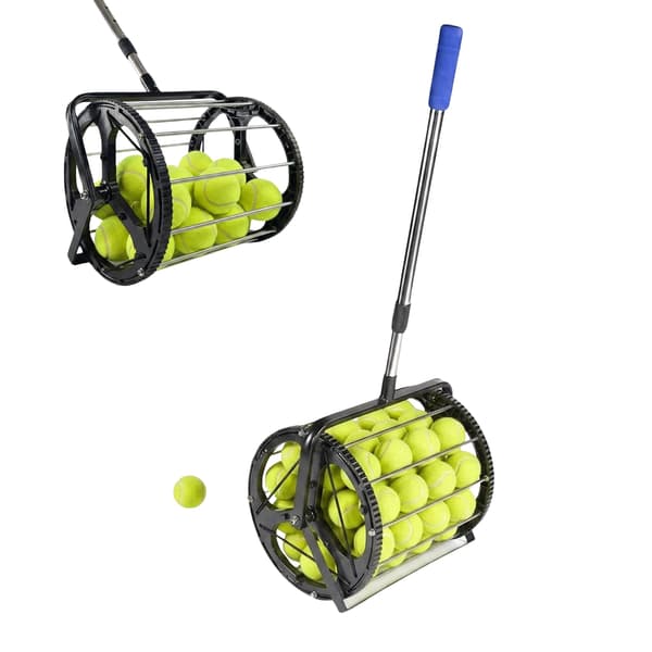 Tennispallon noutajarulla, metallinen teleskooppikahva