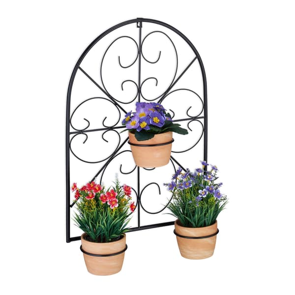 Blomkrukhållare i svart