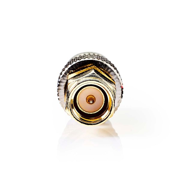 SMA Adapter | SMA Hane | BNC Hona | Guldplaterad | 50 Ohm | Rak | Koppar | Guld | 2 st. | Låda