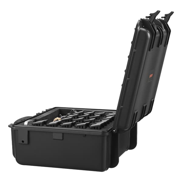 Hårt pistolfodral, IP67 vattentät, specialskum, TSA