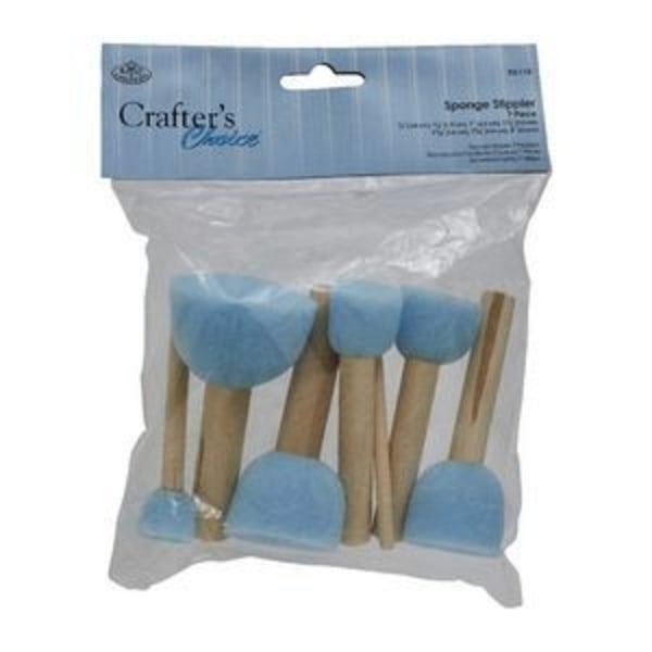 R&L Sponge Stippler Set - 7 Pack blandade storlekar