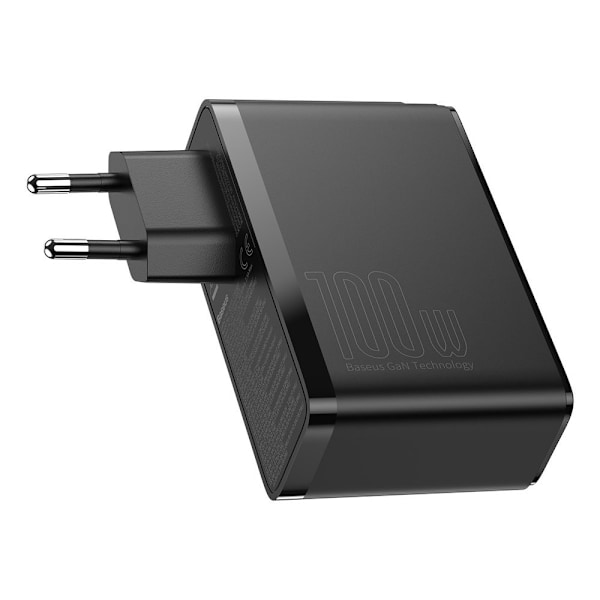 GaN2 Pro USB Snabbladdare USB-C QC PD 100W Svart
