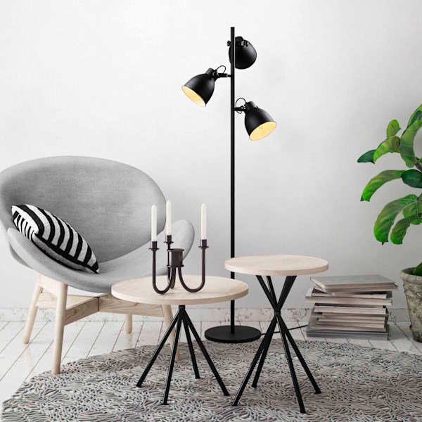 Gulvlampe Spotkafasi 13785 - Sort