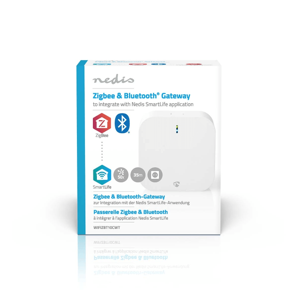 SmartLife Gateway | Bluetooth® / Zigbee 3.0 | 50 Enheder | Strømforsyning | Android™ / IOS | Hvid