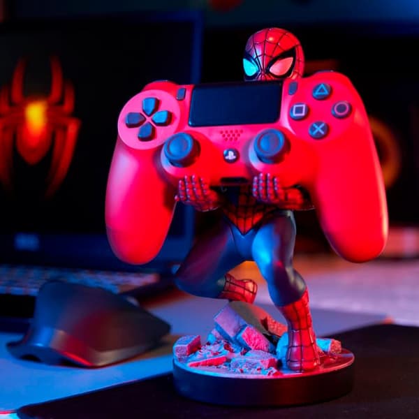 Spiderman figurklämningsfäste, 21 cm Cable Guy Display