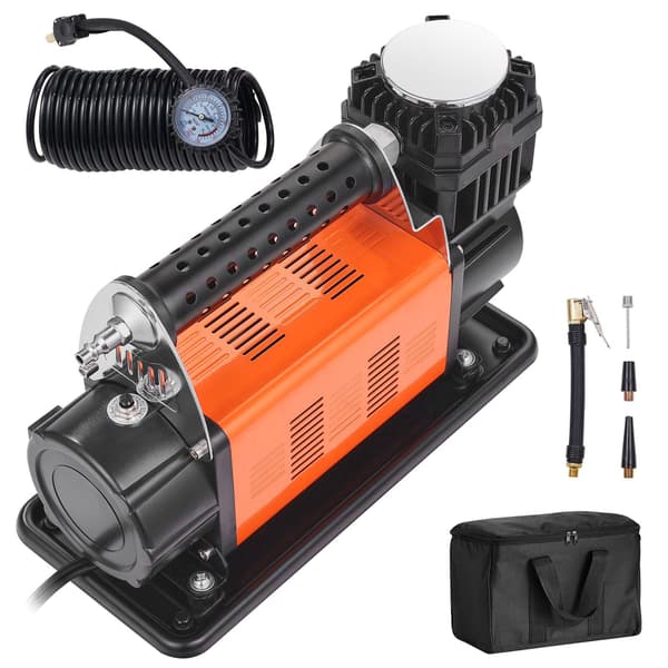 12V däckpåfyllningsluftkompressor, 150 PSI, 26 fot slang