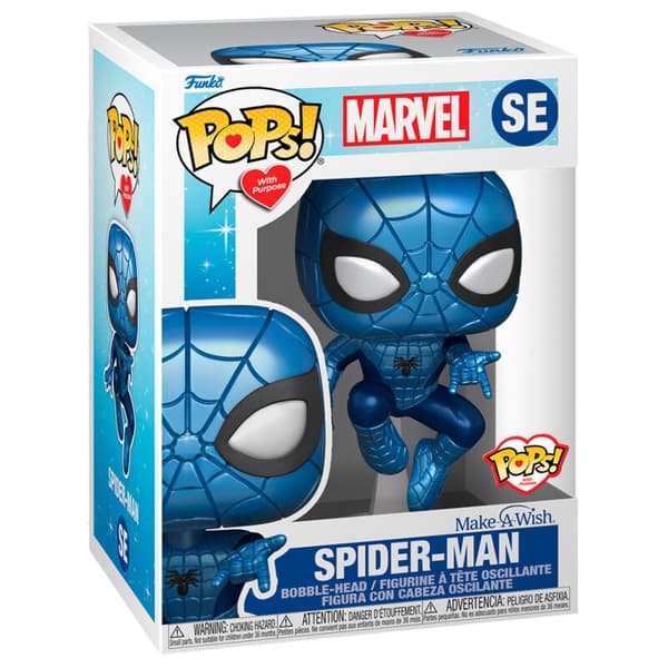 POP-hahmo Marvel Make a Wish Spiderman Metallic Metallic