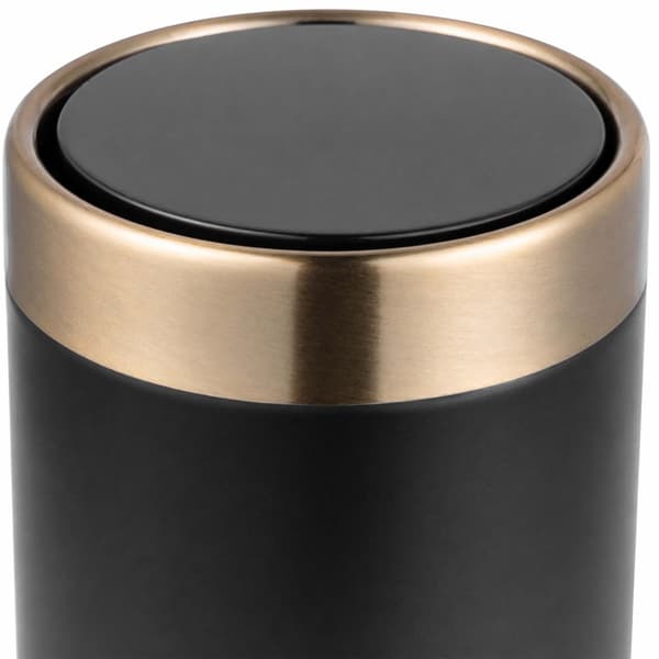 Mini bordspand, 1,5 l, sort – metal svinglåg