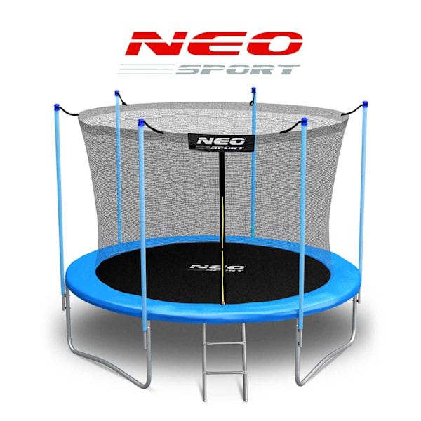 6ft/183cm havetrampolin med indvendigt net og Neo-Sport stige