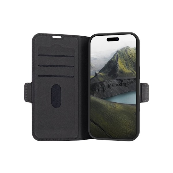 dbramante1928 Oslo Pro - Foldbart mobiltelefon etui - Plast - Sort - til Apple iPhone 16 Pro