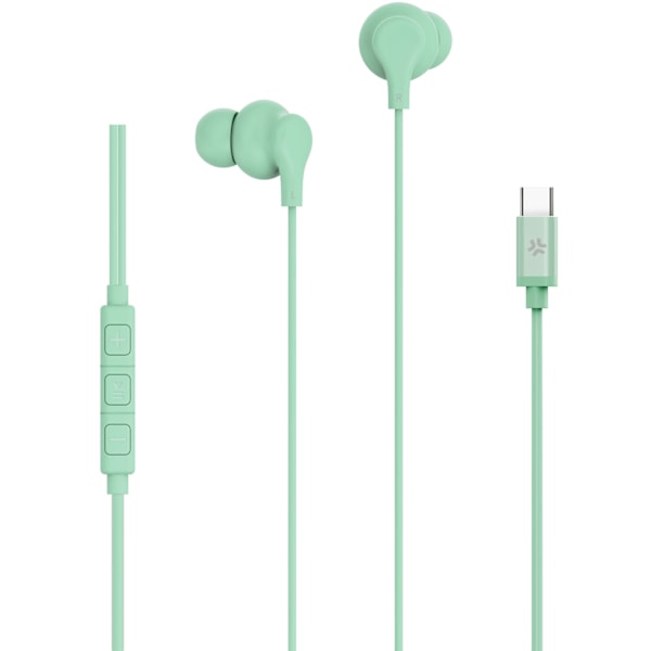 Hovedtelefoner In-Ear-kabel USB-C UP1600 Lysegrøn