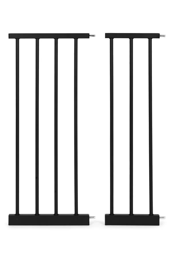 Sikkerhedslåge til trapper & døre, 74-132 cm, Stål, Sort