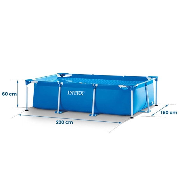 Ramme havepool 220 x 150 x 60 cm INTEX 28270