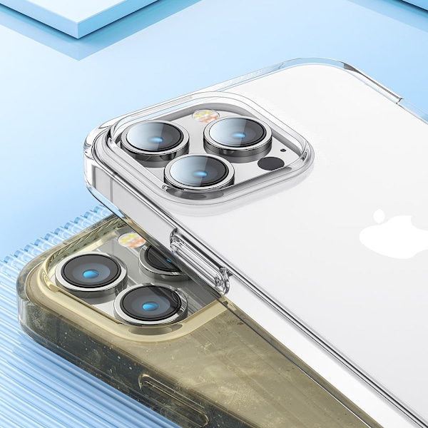 Fleksibelt etui til iPhone 14 Pro Max holdbart cover med gennemsigtigt 14X
