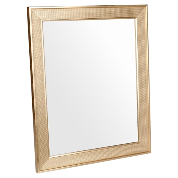 Rektangulär väggspegel i guld 49,5x59,5 cm