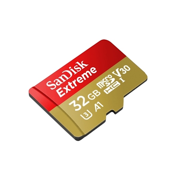 SanDisk Extreme - Flash-minneskort (adapter, microSDHC till SD inkluderad) - 32 GB