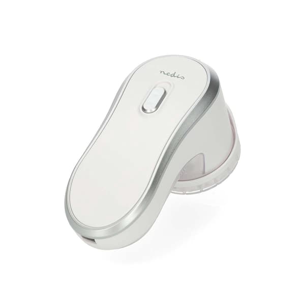 Fnugfjerner med indbygget lithium-ion-batteri, hvid