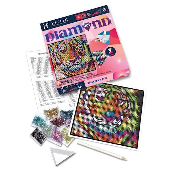 Kitfix gør-det-selv-sæt Diamond Art Tiger