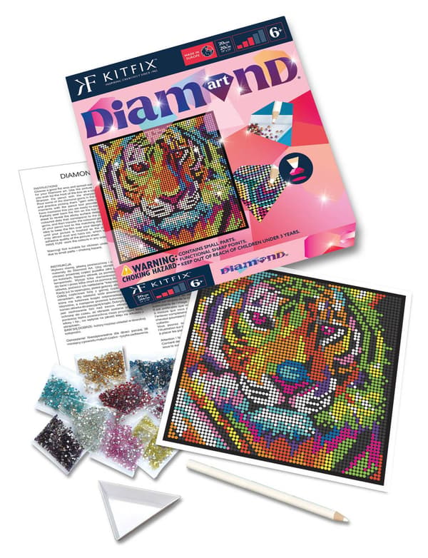 Kitfix Tee itse-setti Diamond Art Tiger