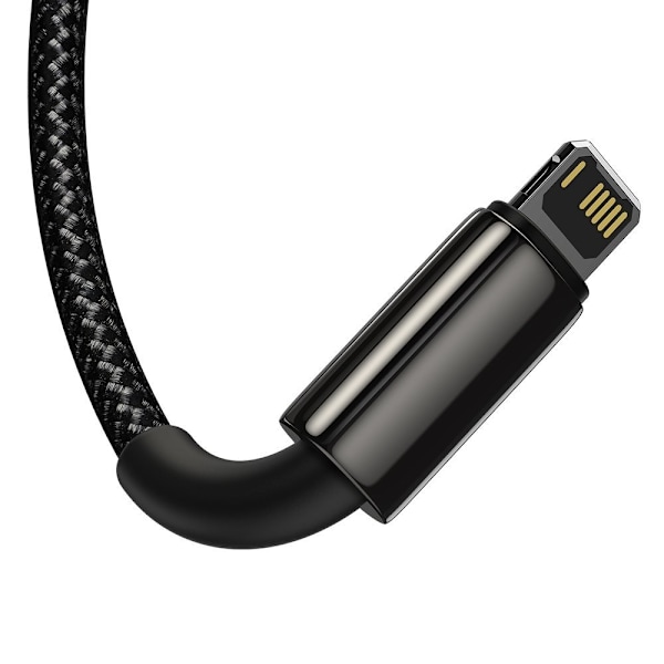 3i1 USB kabel USB-C Iphone Lightning microUSB 3,5 A 1,5 m sort