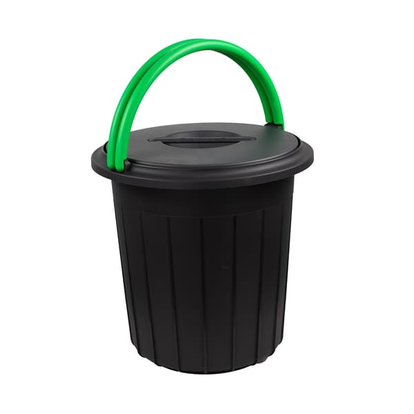 Eco Solution - Afvalemmer met Deksel 25L - Vihreä