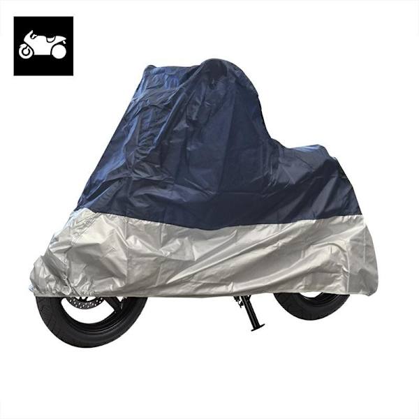 Motorcykelskydd XL blå/silver